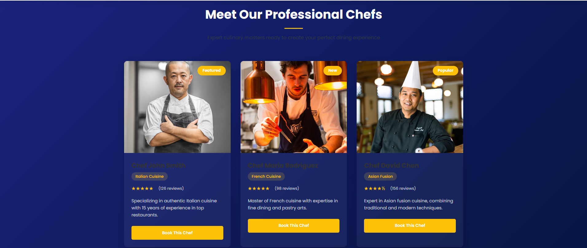 Chef Management Team