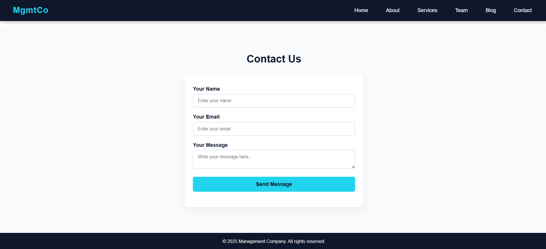 Management Contact Us