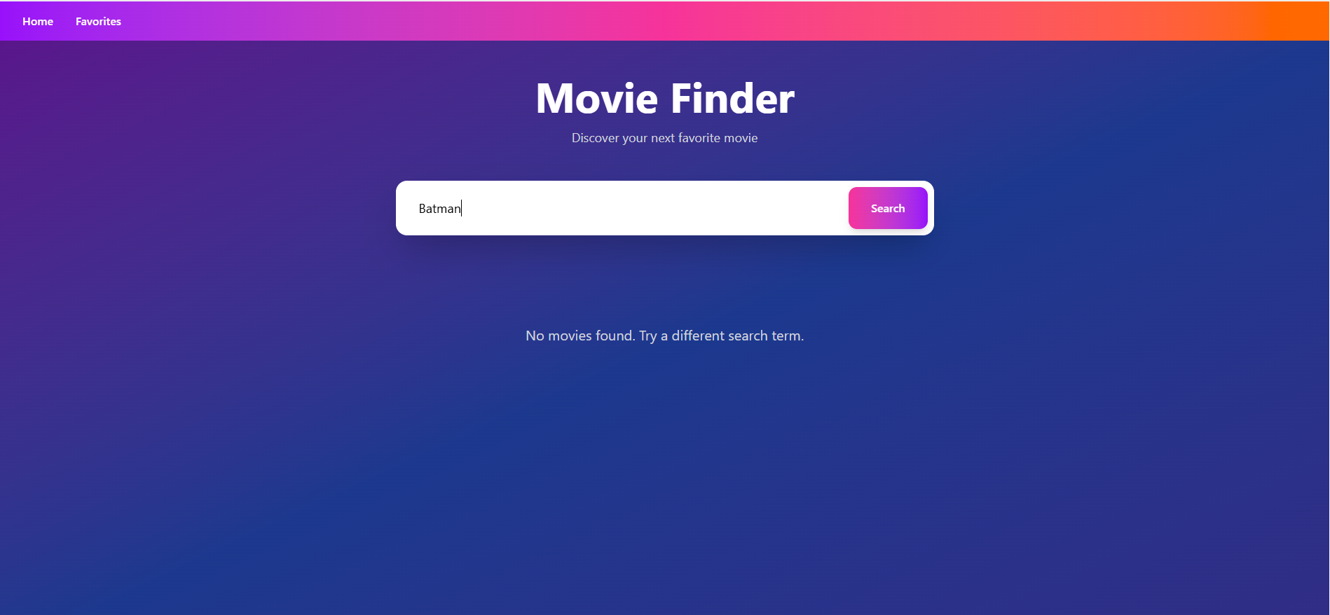 Movie Finder Search