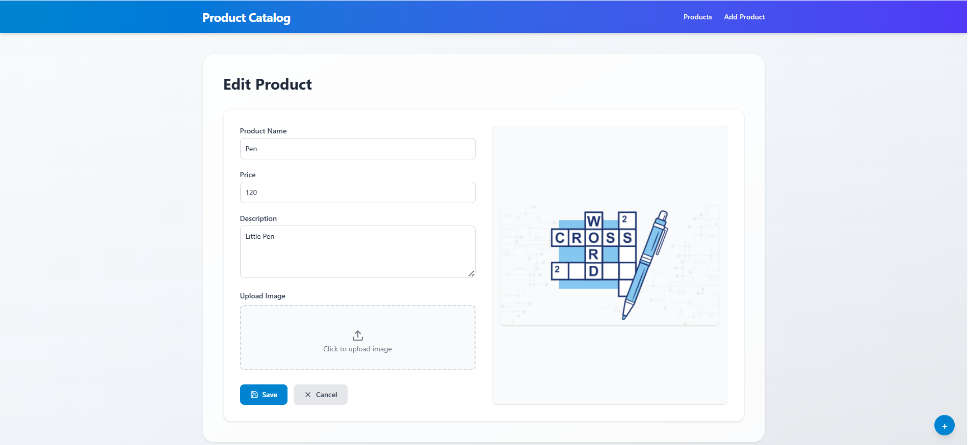 Product Catalog Update