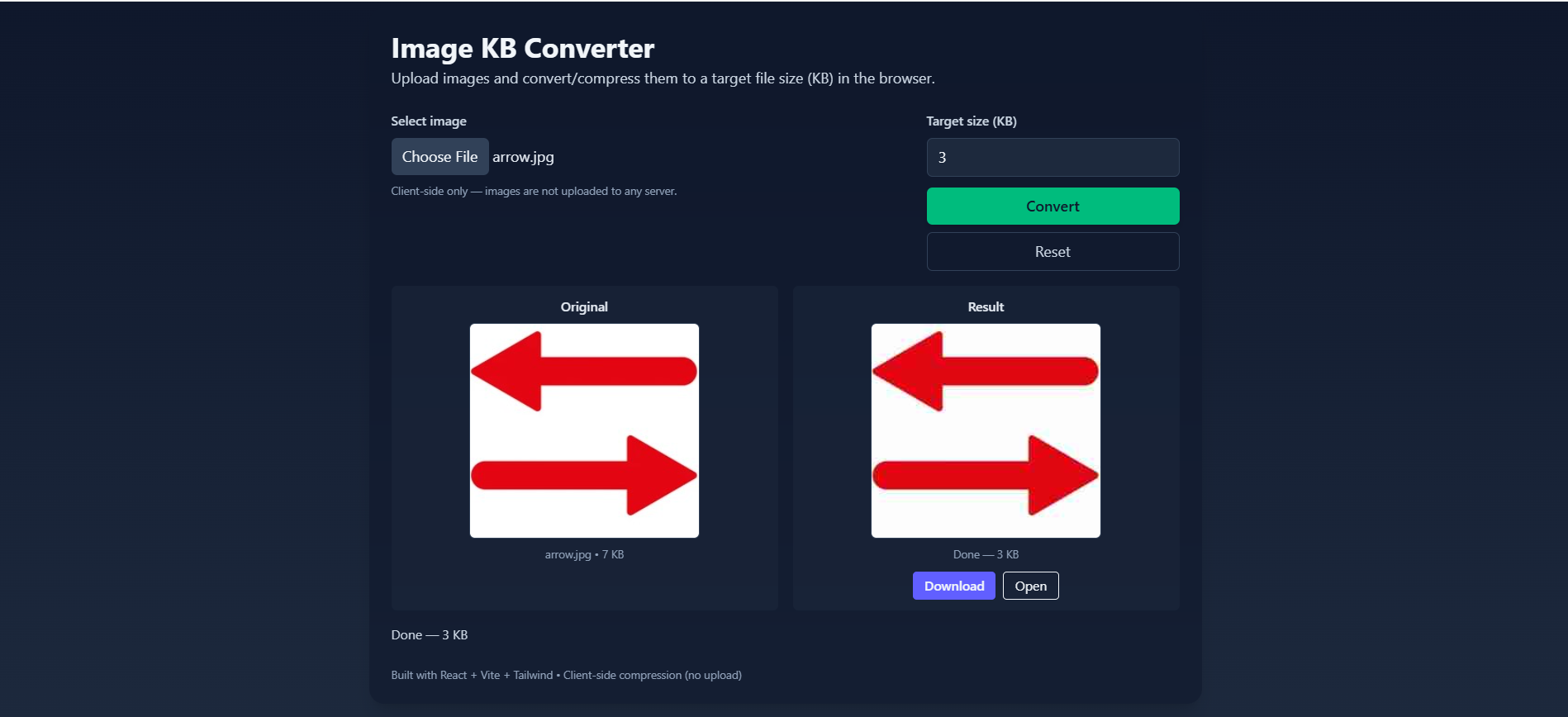 Image KB Converter