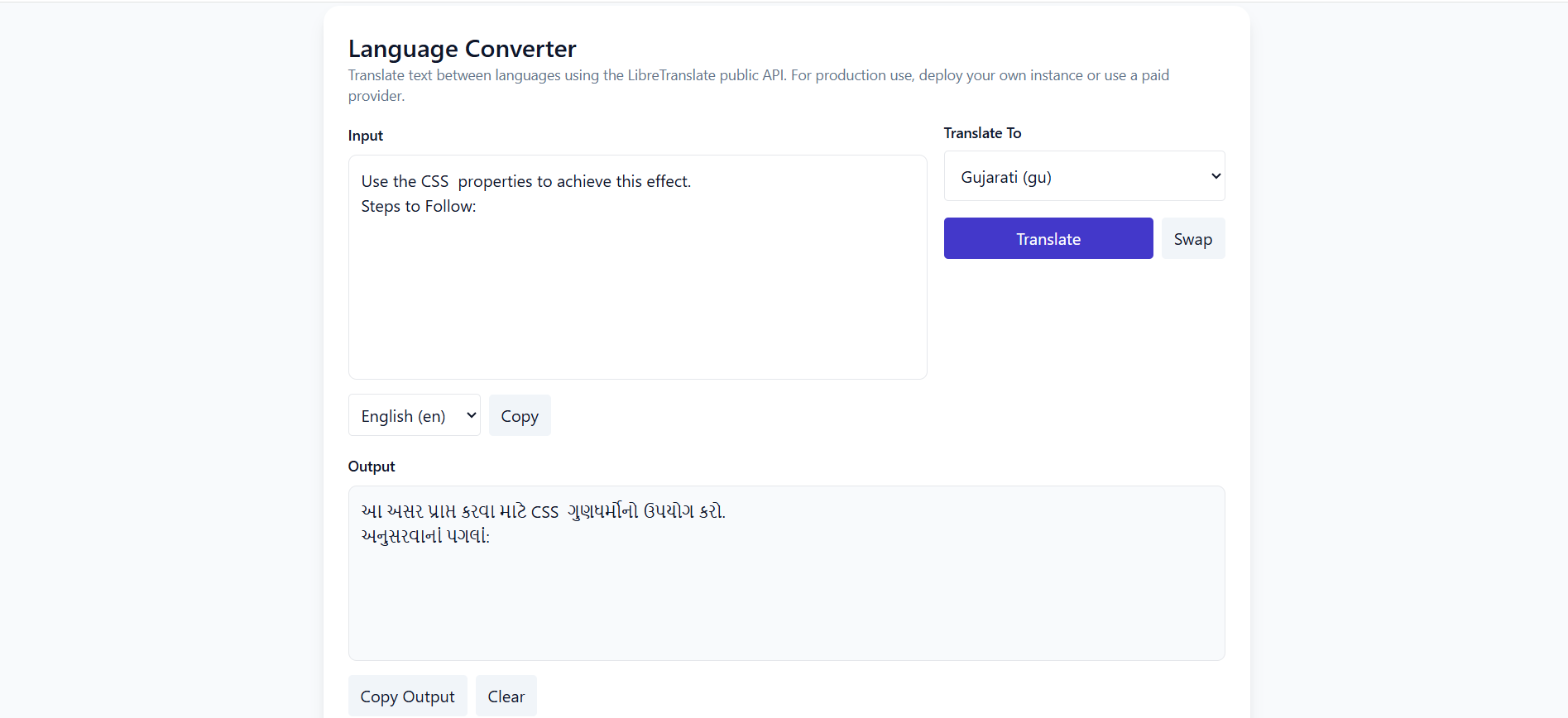Multilingual Language Translator