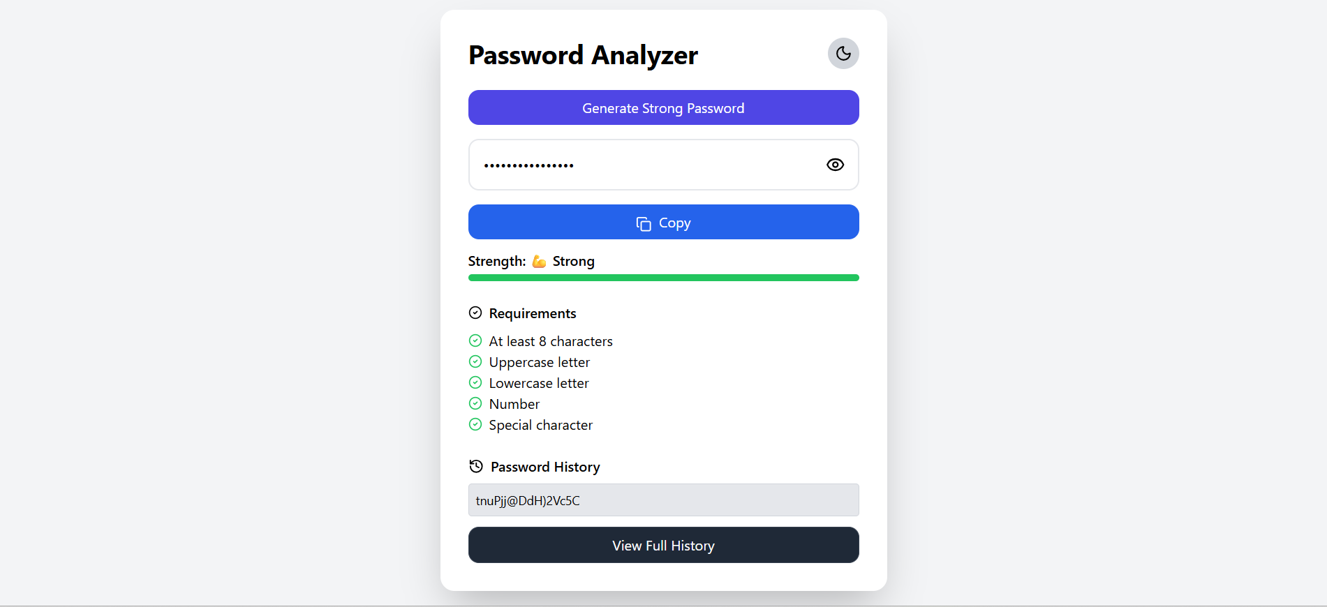 Password Strength Analyzer & Generator