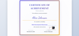 Online Certificate Generator System