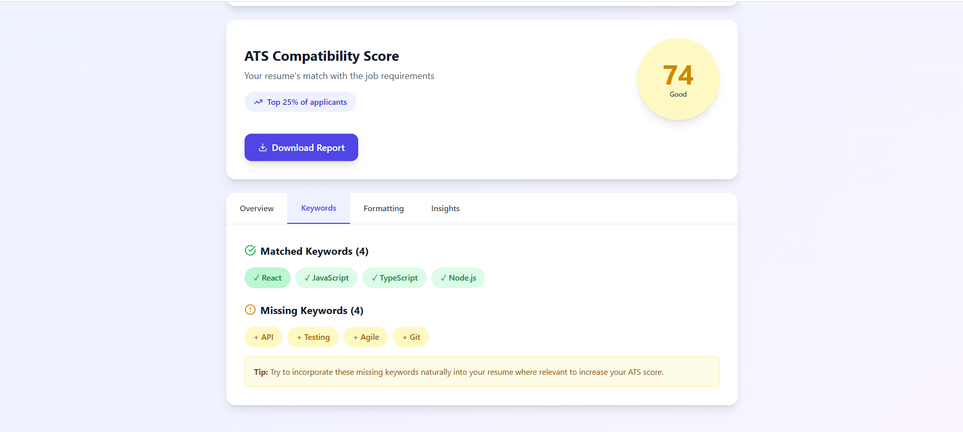 Resume ATS Score Checker