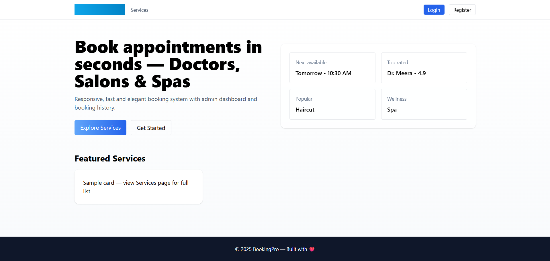 Service Booking WebApp Img 5