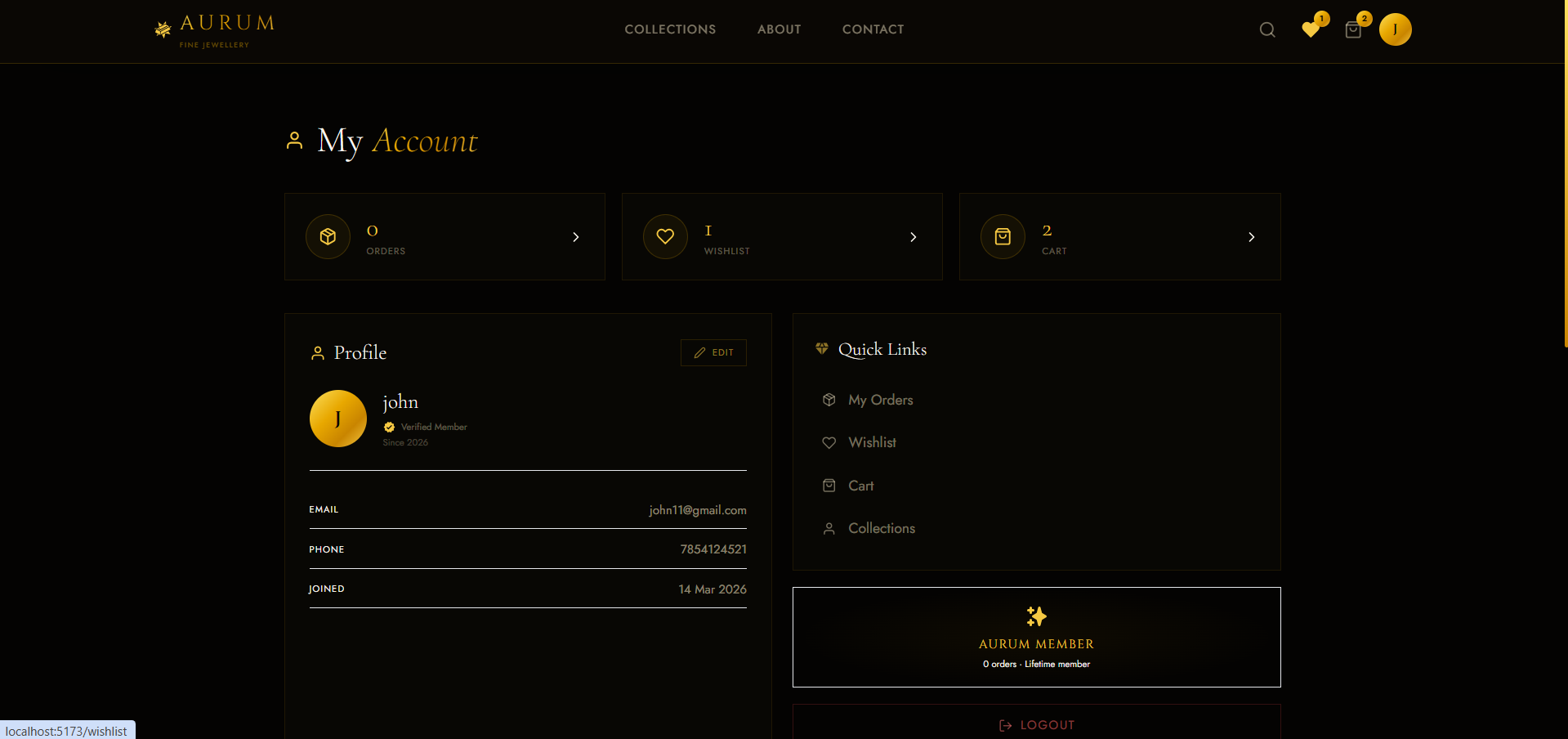 Jewellery E-Commerce Platform img 3