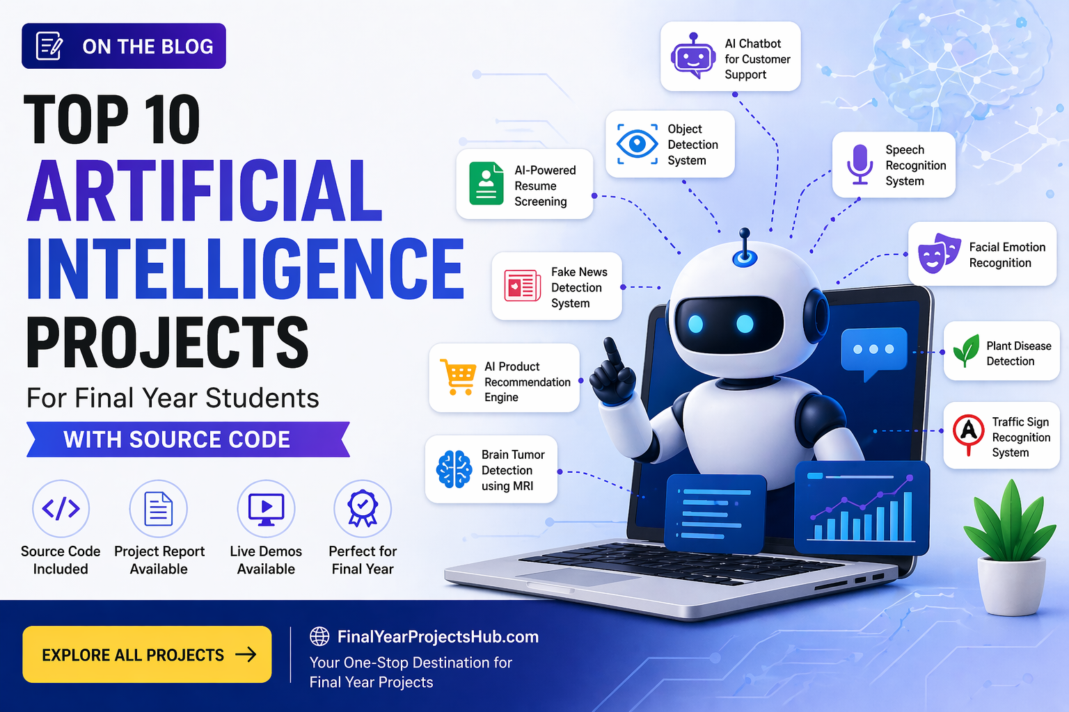 Top 10 Artificial Intelligence Projects for Final Year Students with Source Code