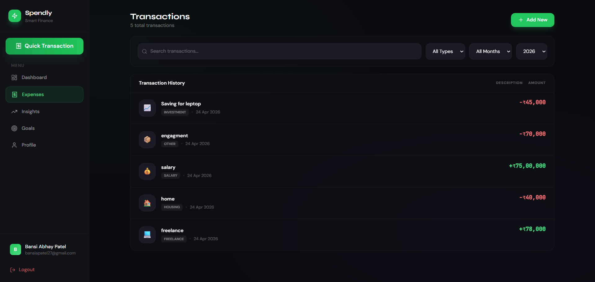 Finance Tracker img 2